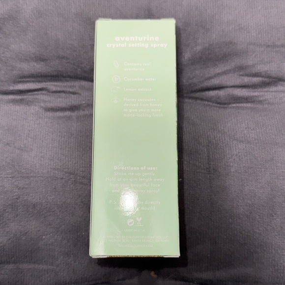 New in box Colourpop Aventurine Crystal Setting Spray - Picture 2 of 3